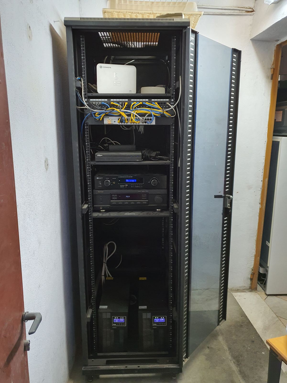 Κεντρικό rack καταγραφικών και δικτύου